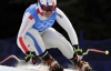 Французская горнолыжница упала на третьей секунде заезда (ВИДЕО)