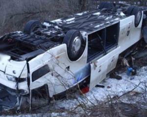 На Житомирщине перевернулся пассажирский автобус
