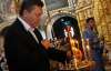 Янукович в компания Азарова и Литвина молится в Лавре