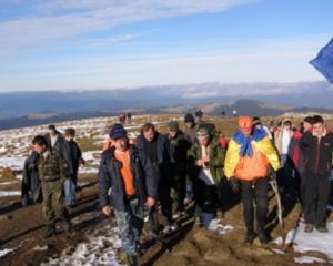 На Говерле установили флаг Евросоюза