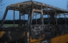 На Донбассе сгорел пассажирский автобус (ФОТО)