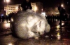 В Рени разрушили памятник Ленину