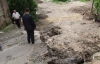 У Чернівцях зсув зруйнував залізничну колію на Балкани (ФОТО)