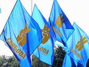 На мітингу "Свободи" викривали кремлівських брехунів