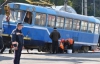 В Одессе трамвай слетел с рельсов и протаранил маршрутку (ФОТО)