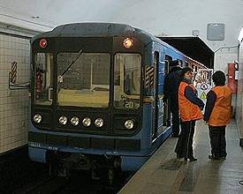 У київському метро загорівся потяг