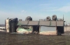 В Крыму перевернулся грузовик с 20 тонами стекла (ФОТО)