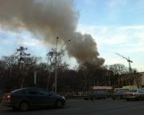 В Киеве горел ДК &quot;Большевик&quot;