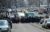 В Харькове рабочие перекрыли дорогу из-за долгов по зарплате