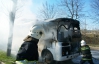 В центре Ровно сгорел автобус