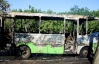 В Николаеве прямо на маршруте сгорел микроавтобус