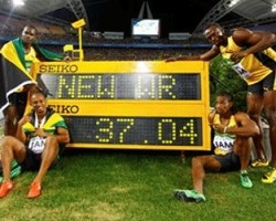 Ямайські бігуни виграли естафету 4x100 і встановили світовий рекорд
