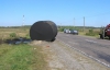 12 тонн бітуму вилилось на дорогу через ДТП на Рівненщині
