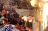 Греческие фанаты с факелами и пиротехникой напали на хорватов