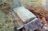 Миниатюрная женщина с Виннитчины срывала на кладбище 50-килограммовые плиты