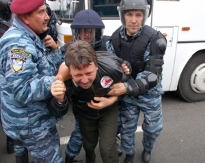Вчера в центре Киева милиция задержали 7 участников протестов, некоторых из них - случайно