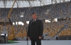 "Мне побыстрее надо уезжать" - Янукович выступил перед пустыми трибунами "Арены Львов" 