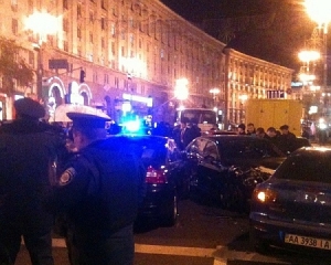 В центре Киева столкнулись 10 автомобилей