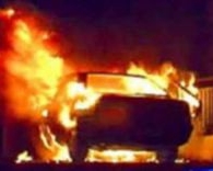 В мужском монастыре в Ровенской области сгорело авто настоятеля