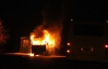На остановке во Львове сгорел автобус