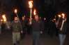 Годовщину референдума за Независимость в Черкассах отметили зажженными факелами