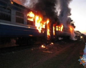 На Волыни загорелся поезд