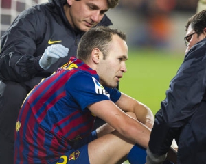 Іньєста травмувався в матчі з командою третьої іспанської ліги