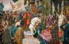 Картину "В'їзд Богдана Хмельницького до Києва 1649 року" художник Микола Івасюк творив два десятиліття