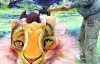 Художник створює 3D-зображення амурського тигра