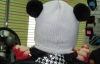 У моді шапки європейського стилю грубої в'язки з візерунком панди