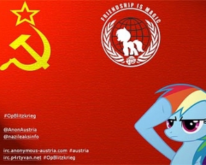 Хакеры Anonymous поставили на сайт Венского бала советский флаг и гимн