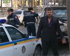 Пьяный священник гонял по центру Киева