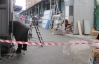 Рейдеры ограбили столовую на Лукьяновком рынке и бросили в повара кирпичом