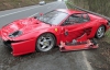 Гуманный немец разбил свой Ferrari из-за ежа на дороге