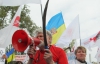 "Где моя сабля, б...я?" - за Тимошенко под судом митинговали с косой