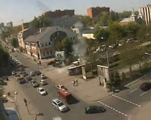 В Інтернеті з&#039;явилося відео першого вибуху у Дніпропетровську