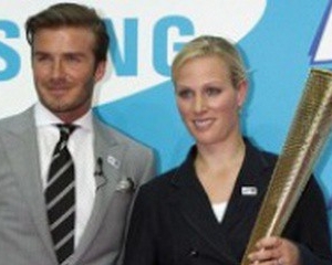 Бэкхем и принцесса Анна доставят Олимпийский огонь в Великобританию