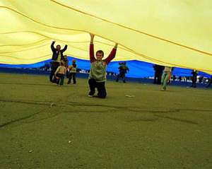 У Каневі розгорнули найбільший у світі український прапор