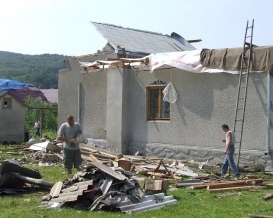 23 дома повреждено из-за бури на Закарпатье