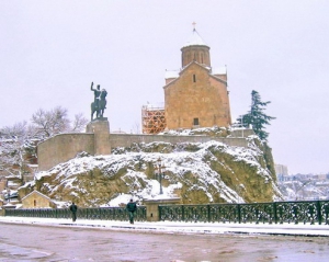 У Грузії несподівано випав сніг