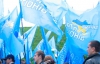 "Двуязычию - да", "Мы думаем и говорим по-русски" - мітинг у Луганську