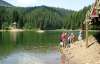Через бездощів'я озеро Синевир на Закарпатті обміліло на 2,5 м