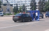 Палатки "регионалов" остановили движение на бульваре Шевченко в Черкассах
