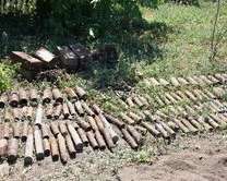 Недалеко от запорожского села вырыли полторы тысячи снарядов