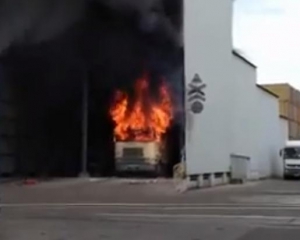 В Одесском порту взорвался и сгорел грузовик