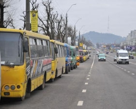 На страйк маршрутників навідалися &quot;беркутівці&quot;