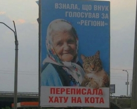 Владелец билборда с бабушкой и котом госпитализирована в реанимацию - СМИ