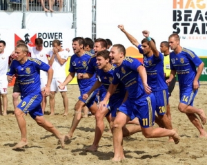 Пляжный футбол. Украина обыграла Беларусь и вышла в элитный дивизион