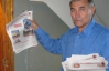 Донецкий оппозиционер-чернобылец обходит квартиры избирателей, поскольку на печать листовок нет денег
