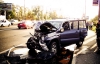 Внедорожник протаранил киевскую маршрутку. 3 пассажиров доставили в больницу